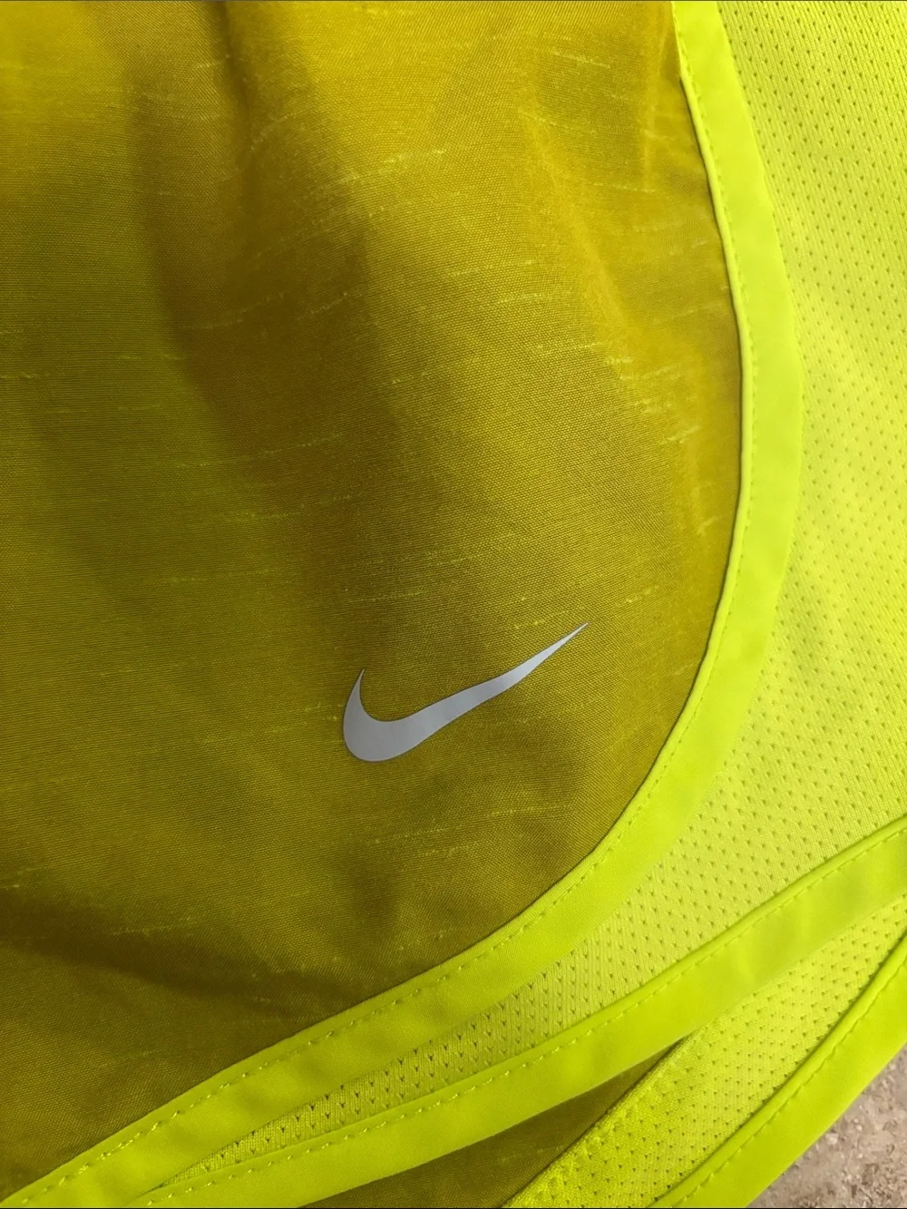 Nike - Women's Yellow-Green Athletic Running Shorts (size XS)